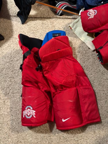 Used Pro Stock Ohio State Bauer/Nike Nexus Pants Size Large NO Stripes
