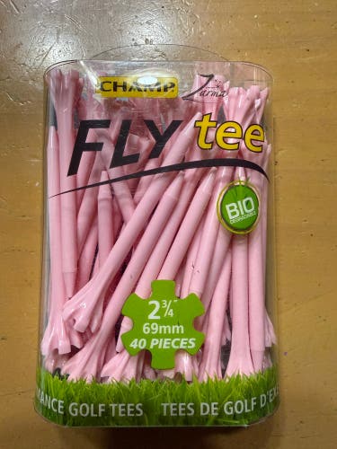Champ Fly tee, 2 3/4, 40 pieces.