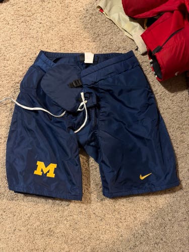 Used Pro Stock University of Michigan Bauer/Nike Pant Shells Size Large