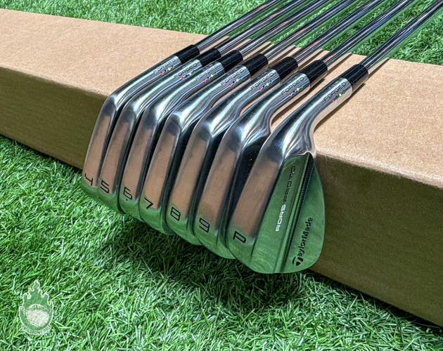 New RH TaylorMade RORS Proto Forged Irons 4-PW DG S300 Stiff Steel Golf Set