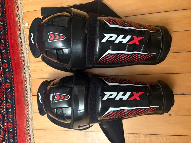 PHX Elite Youth Hockey Shin Guards in 10" (Used)