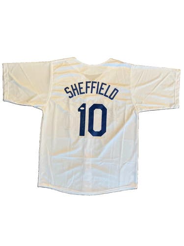 Gary Sheffield Autographed Signed White Jersey Dodgers MLB JSA Witnessed COA