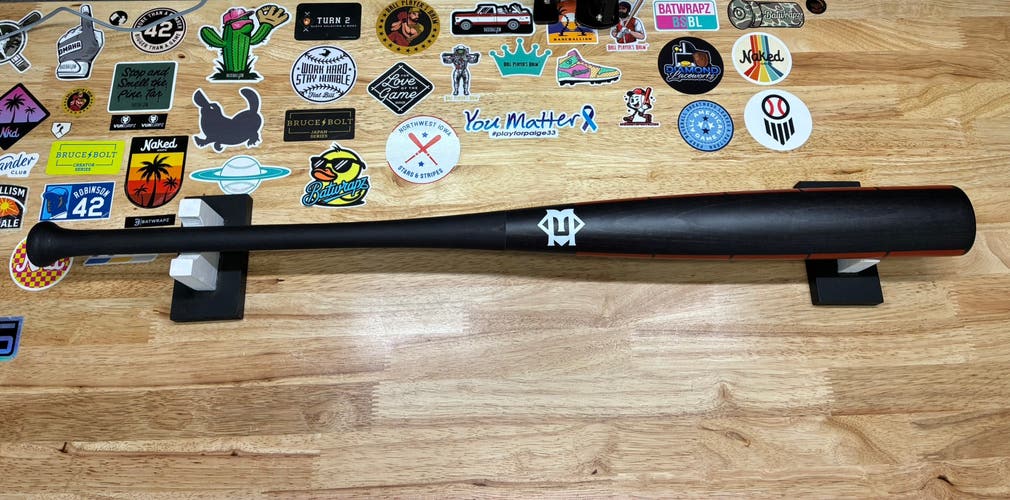 New Mine Oval Training Wood Training Bat 31 oz 34" (New)
