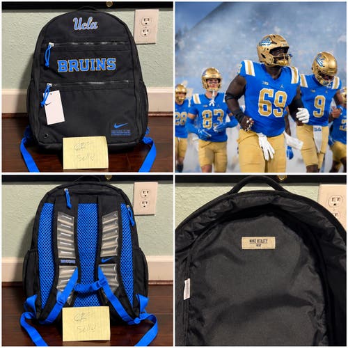 RARE UCLA Bruins Team Issued Nike Utility Heat Backpack NWT