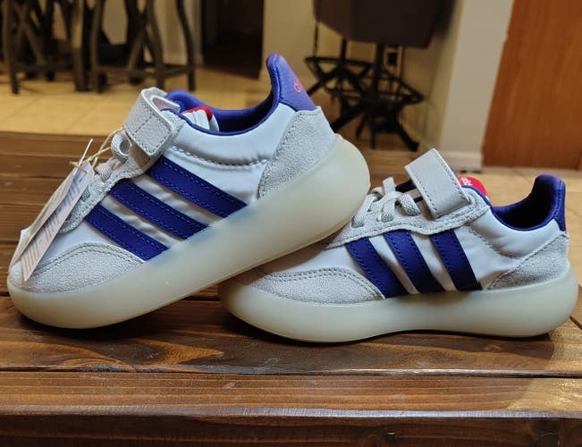 Adidas Barreda Decode EL C - White/Blue - Kids 12.5K