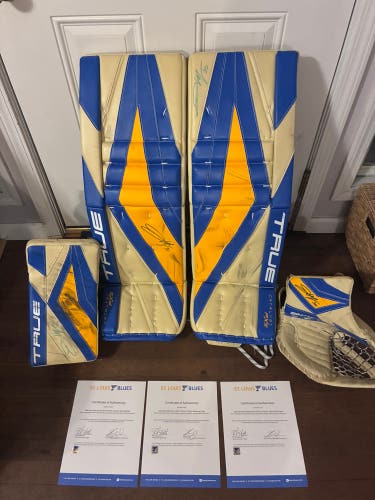 33”+3” True Catalyst Px5 Joel Hofer Game Used and Autographed 24/25 Winter Classic pads