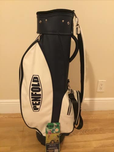 Penfold Vintage Cart Golf Bag with 3-way Dividers & Rain Cover