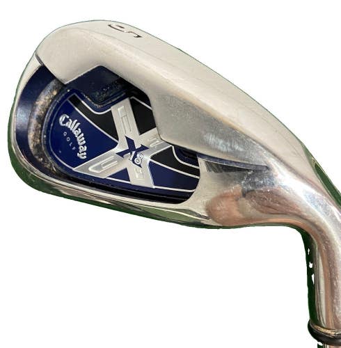 Callaway Golf X-18 5 Iron RH Men's Uniflex Stiff Steel 38" Nice Original Grip