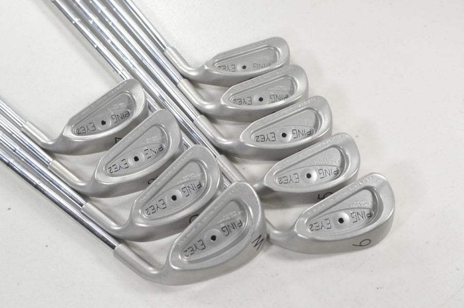 Ping Eye 2 Plus-No-Plus 2-W Iron Set Stiff Flex Black Dot RH Steel #225222