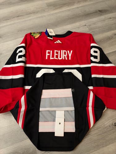 Marc-Andre Fleury #29 Chicago Blackhawks Reverse Retro Adidas Jersey - Size 52