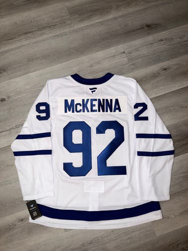 Gavin McKenna #92 Toronto Maple Leafs Fanatics Premium Away Jersey - Size 56