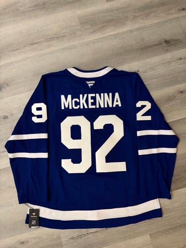 Gavin McKenna #92 Toronto Maple Leafs Fanatics Premium Jersey - Size 56