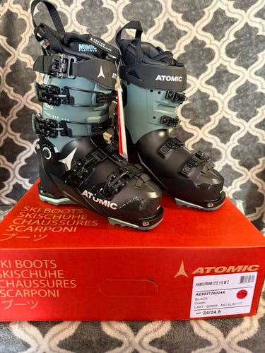 Brand New! Atomic Hawx Prime XTD 115 WC GW Ski Boots Size 24.5 Flex-115
