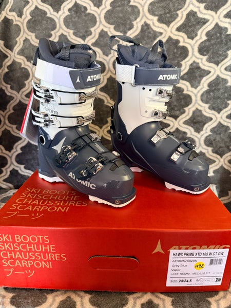 Brand New! Atomic Hawx Prime XTD 105 W CT GW Ski Boots Size 24.5 Flex-105