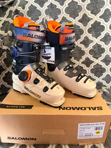 Brand New! 2026 Salomon S/Pro Supra Dual BOA 120 GW-Size 25.5 Flex-120
