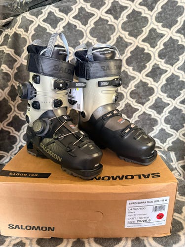Brand New! 2026 Salomon S/Pro Supra Dual BOA 105 W-Size 25.5 Flex-105