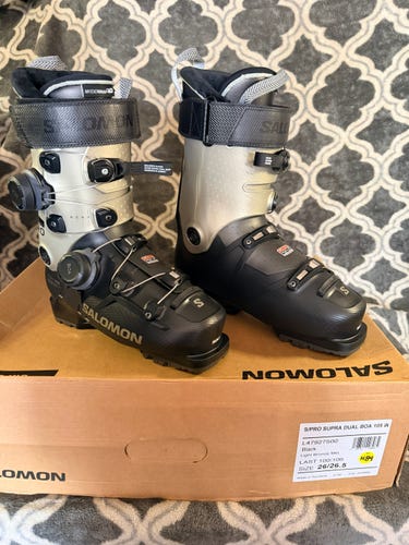 Brand New! 2026 Salomon S/Pro Supra Dual BOA 105 W-Size 26.5 Flex-105