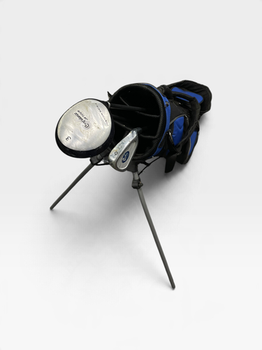 Used Confidence Junior 3-Club Golf Set with Stand Bag Right Hand Royal Blue 4 Piece 11735-S000370884