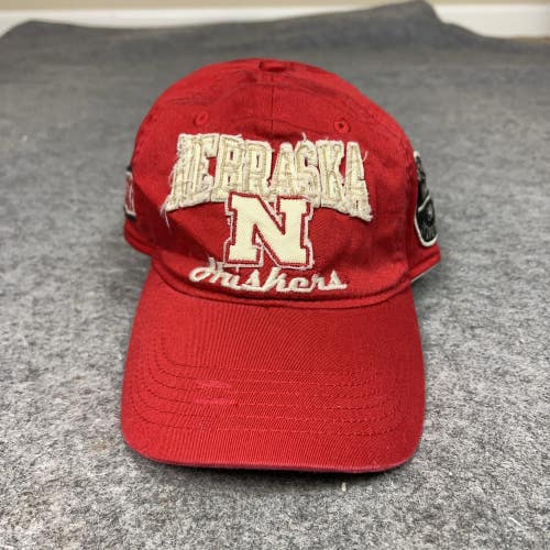 Nebraska Cornhuskers Hat Cap Flex Small Mens NCAA Football Adidas Huskers Logo