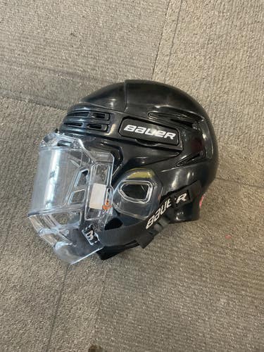 Used Bauer RE AKT 75 S Helmet Cage Combo Black SM 11614-S000246280