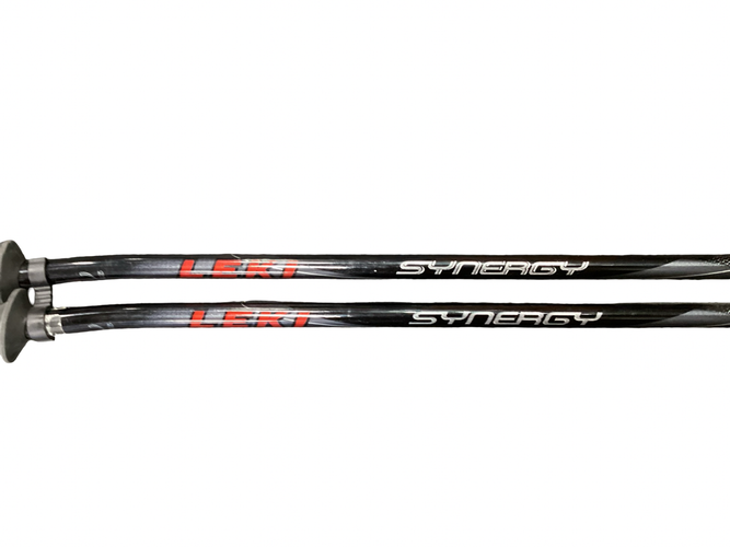 Used LEKI SYNERGY Mens DH Ski Pole Black 130 cm / 52 in 11613-S000192040