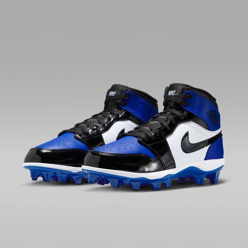 Nike Air Jordan 1 Mid TD FJ6805-401 Men's 12 Game Royal Football Cleats DDK2175