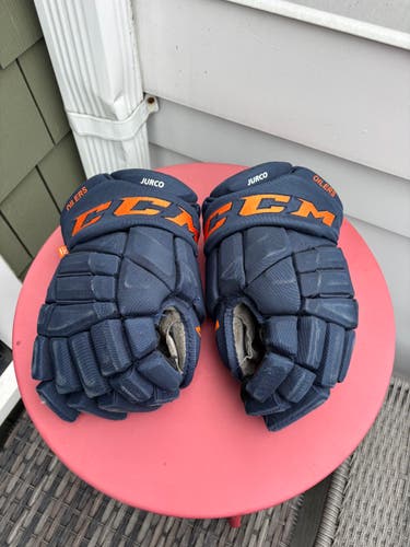 CCM Pro Stock Gloves 14" - Edmonton Oilers Tomas Jurco (Used)