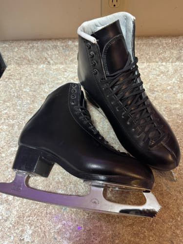 Men’s size 11 Don Jackson Ultima Figure black Skates B Adult mens Sz eleven wooden heat moldable