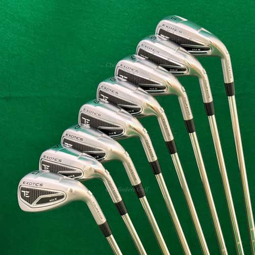Tour Edge Exotics MAX 5-AW,GW Iron Set KBS Tour Lite Steel Regular *READ*