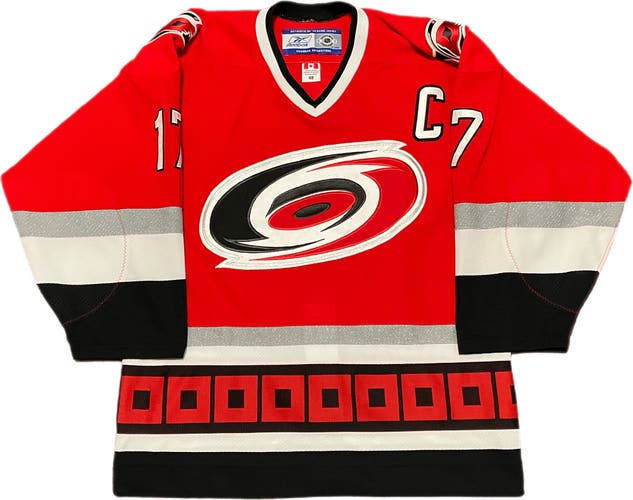 Carolina Hurricanes Rod Brind'Amour Reebok Authentic NHL Hockey Jersey Size 48