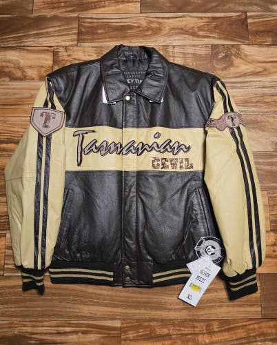 NEW Vintage 1999 Looney Tunes Collection 100% Leather Warner Bros Jacket Size XL