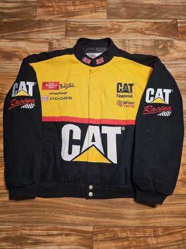 Vintage Nascar Ward Burton CAT Racing #22 Racing Champions Vtg Jacket Size XXL
