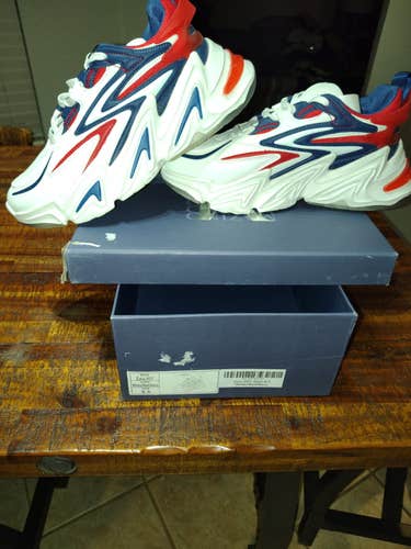 Mazino Zulu-007 - White/Red/Navy - Men's 9.5