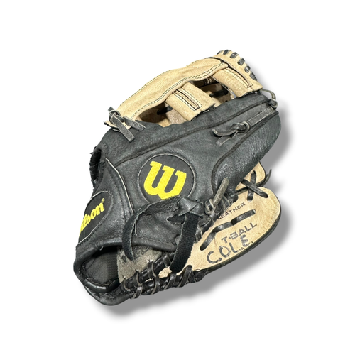 Used Wilson A450 BB/SB Glove RH Throw Black 10" 11375-S000383927