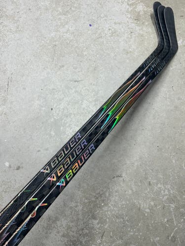 3 PACK 87 Flex P92 Senior Bauer Flylite Left Hand Hockey Stick NHL Pro Stock (New)