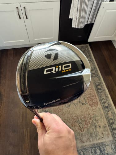 Men's 2024 TaylorMade Qi10 Max Left Hand Driver Stiff Flex 10.5 Loft (Used)