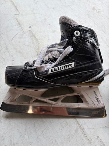 Bauer Supreme S190 Hockey Goalie Skates with New BT blades Regular Width Size 3 (New)