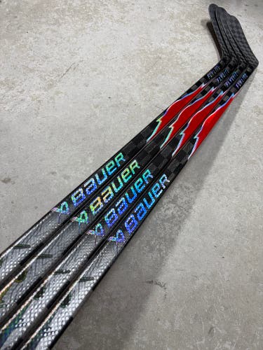 4 PACK 77 Flex P92M Senior Bauer Flylite Left Hand Hockey Stick (New) Pro Stock