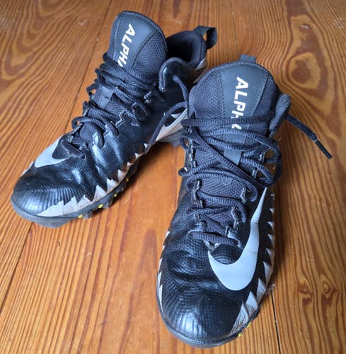Black Unisex 5Y (Big Kids / Youth) Youth Nike Alpha Molded Cleats (Used)