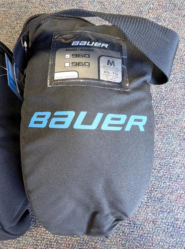 New Bauer 960 Goalie Mask Certified, White, LG