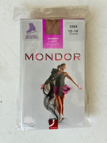 (New) Over-Boot Tights, One Pair Suntan, Size 12-14