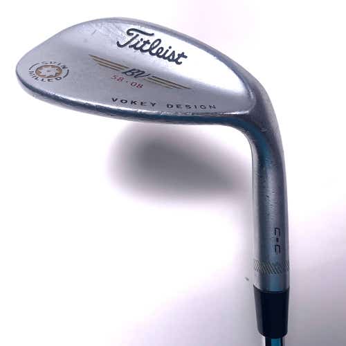 Titleist Vokey Spin Milled CC Chrome Lob Wedge LW 58* 8 Bounce RH