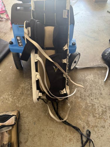 Used 33" Vaughn Velocity V5 Goalie Leg Pads and Gloves