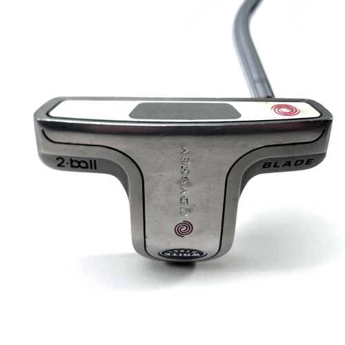 Odyssey White Steel 2-Ball Blade Putter 35" Mens RH