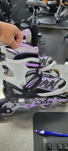 Used ZPM 3-6 Junior Rec Fitness Skates Purple Adjustable 11497-C000162620