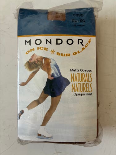 Footed Figure Skating Tights, Adult Size XL