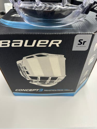 Bauer Concept 3 Full Shield Shield Sr (New in Box)