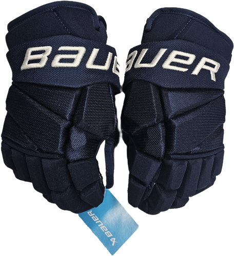 Bauer Vapor 2X Pro Custom Pro Stock Hockey Gloves 14" Navy NHL New AAL (11385)