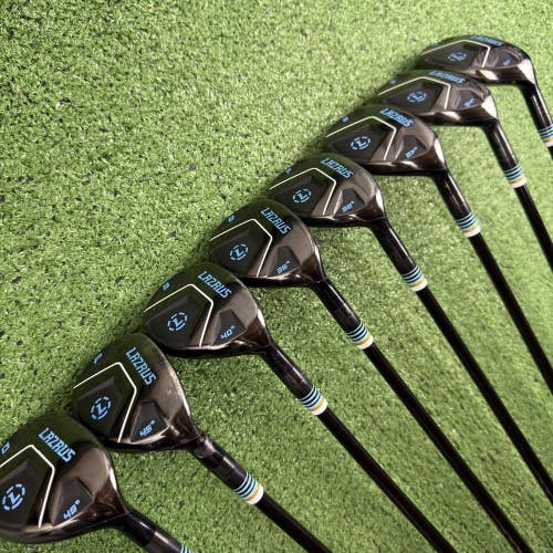 Lazrus Laz1 Black Hybrid Iron Set 4-PW GW CStrange Golf Extra Stiff X Flex