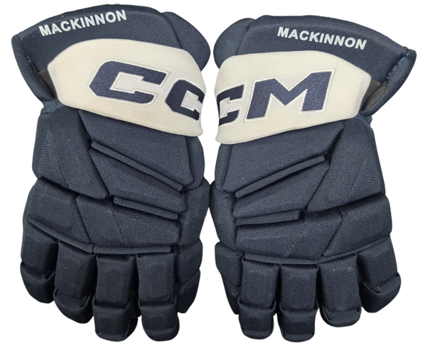 CCM Jetspeed FT8 Pro Custom Pro Stock Navy Hockey Gloves 13" NEW Mackinnon NHL (16340)